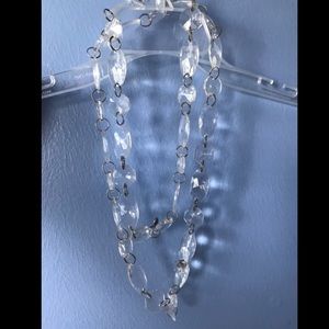💙CLEAR BEADED LAYERED NECKLACE